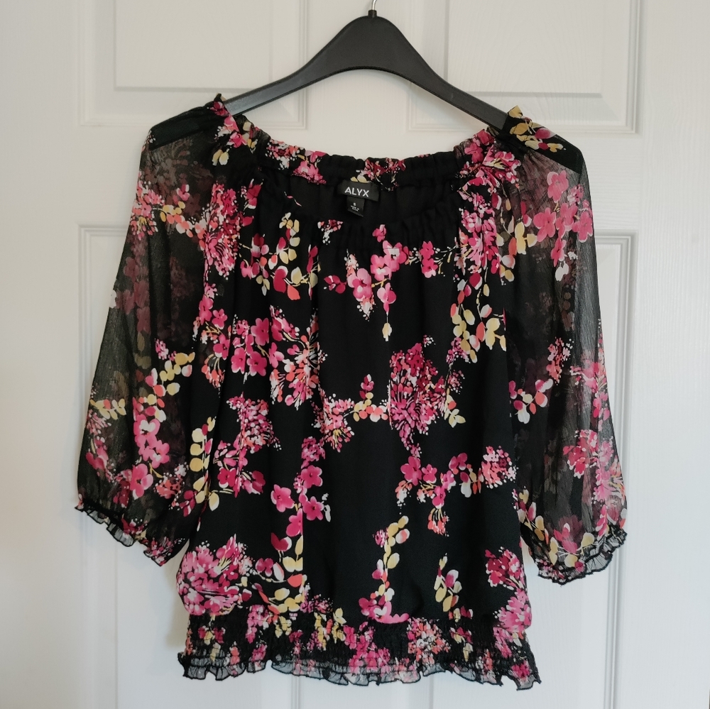 ALYX Misses size S 3/4 sleeve blouson top